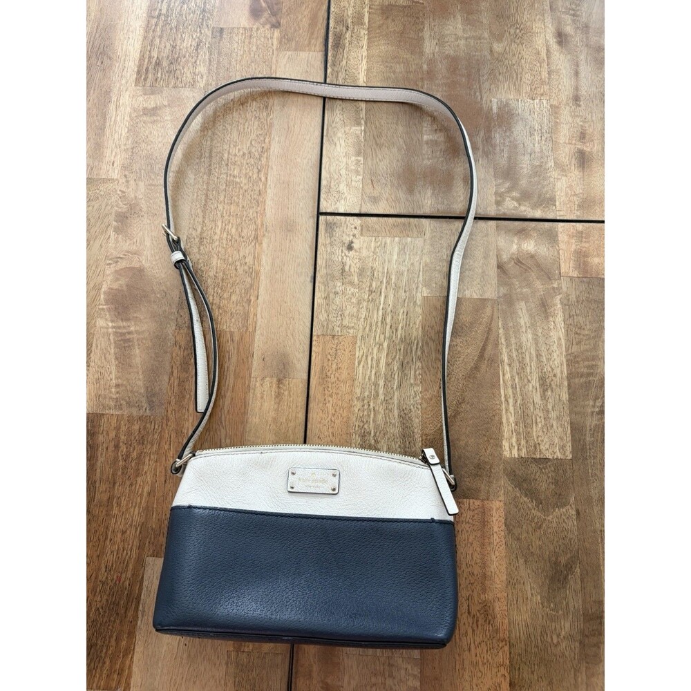 Kate Spade Grove Street Millie Crossbody Bag - blue/Cement Leather